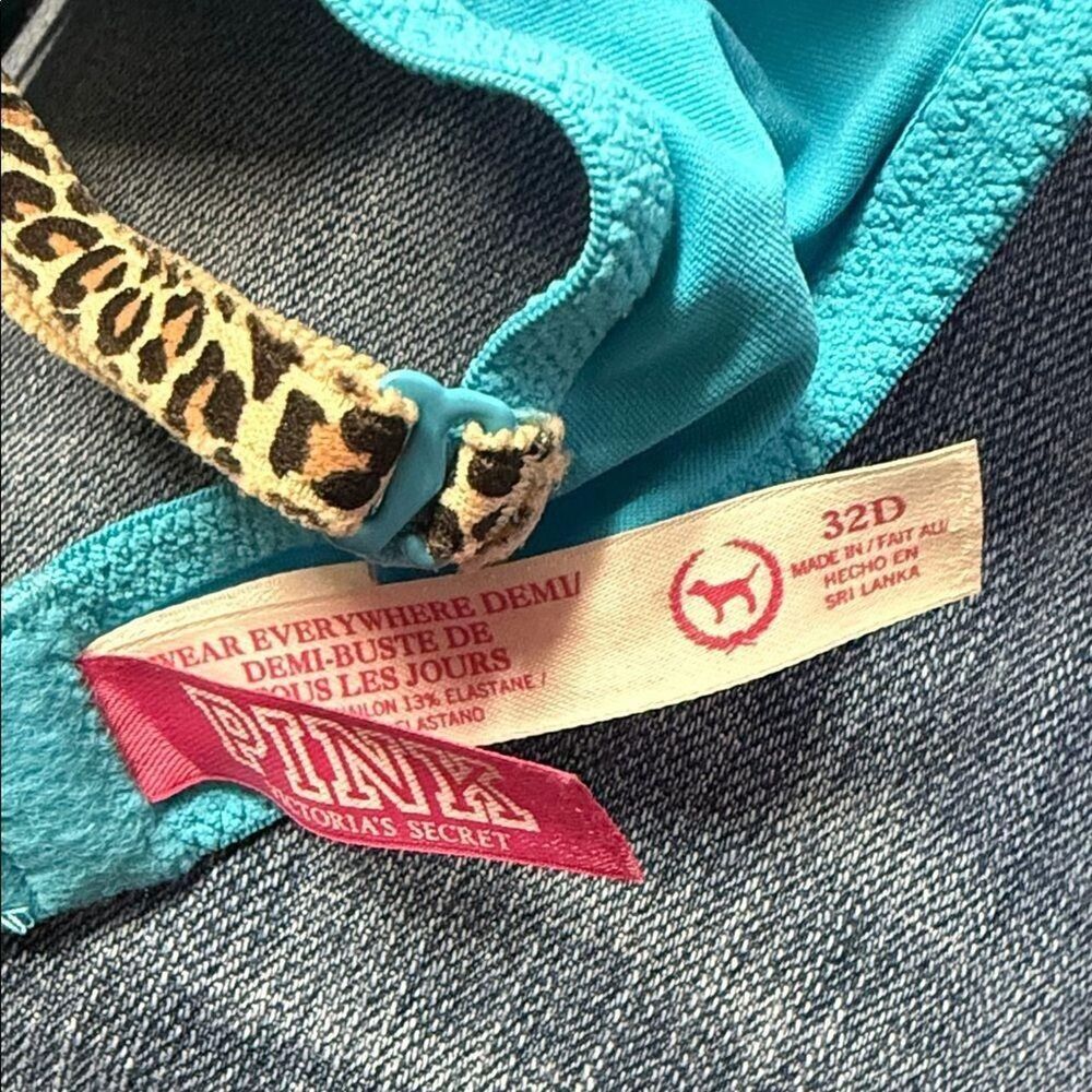Victoria-s-secret Women's Blue and Brown Bra - Picture 3 of 3